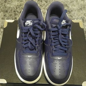 Nike Air force 1 midnight Navy blue White size 9.5